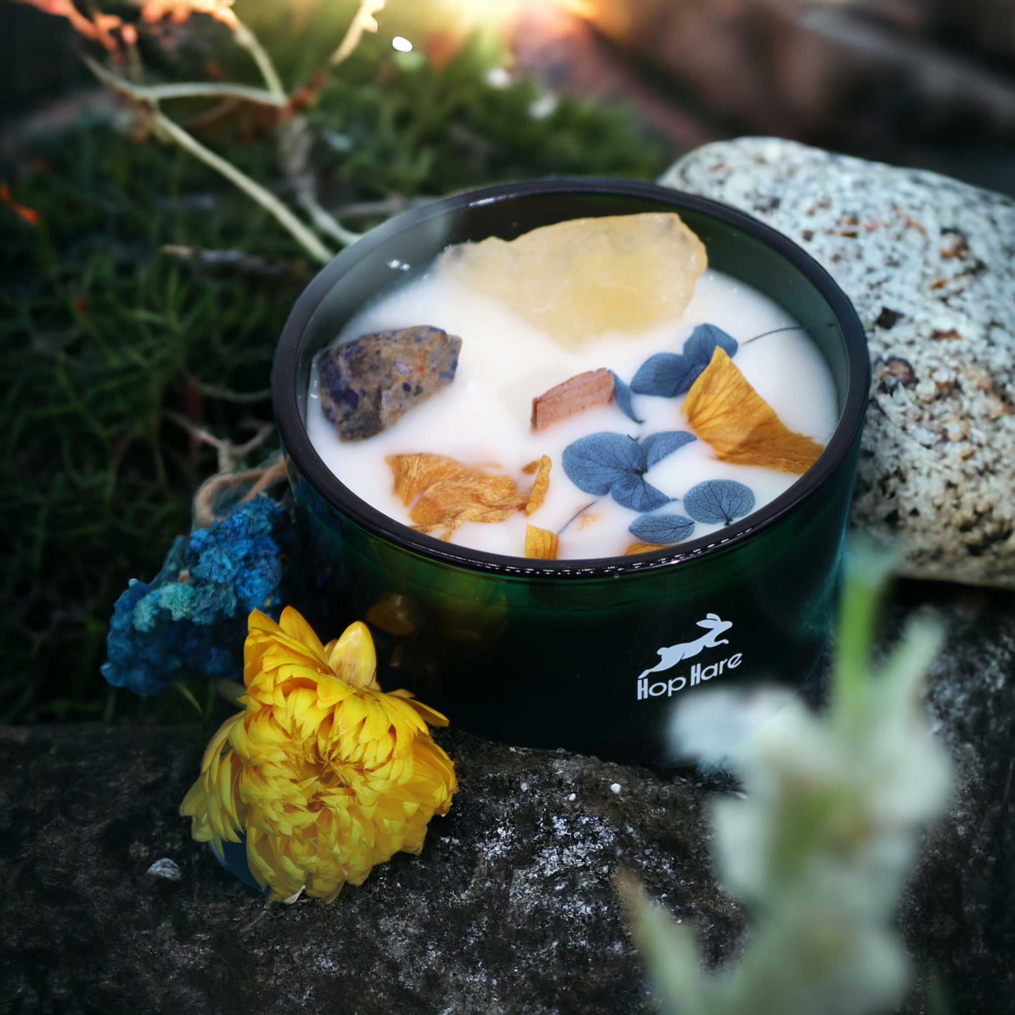 Velas Mágicas de Flores y Gemas
