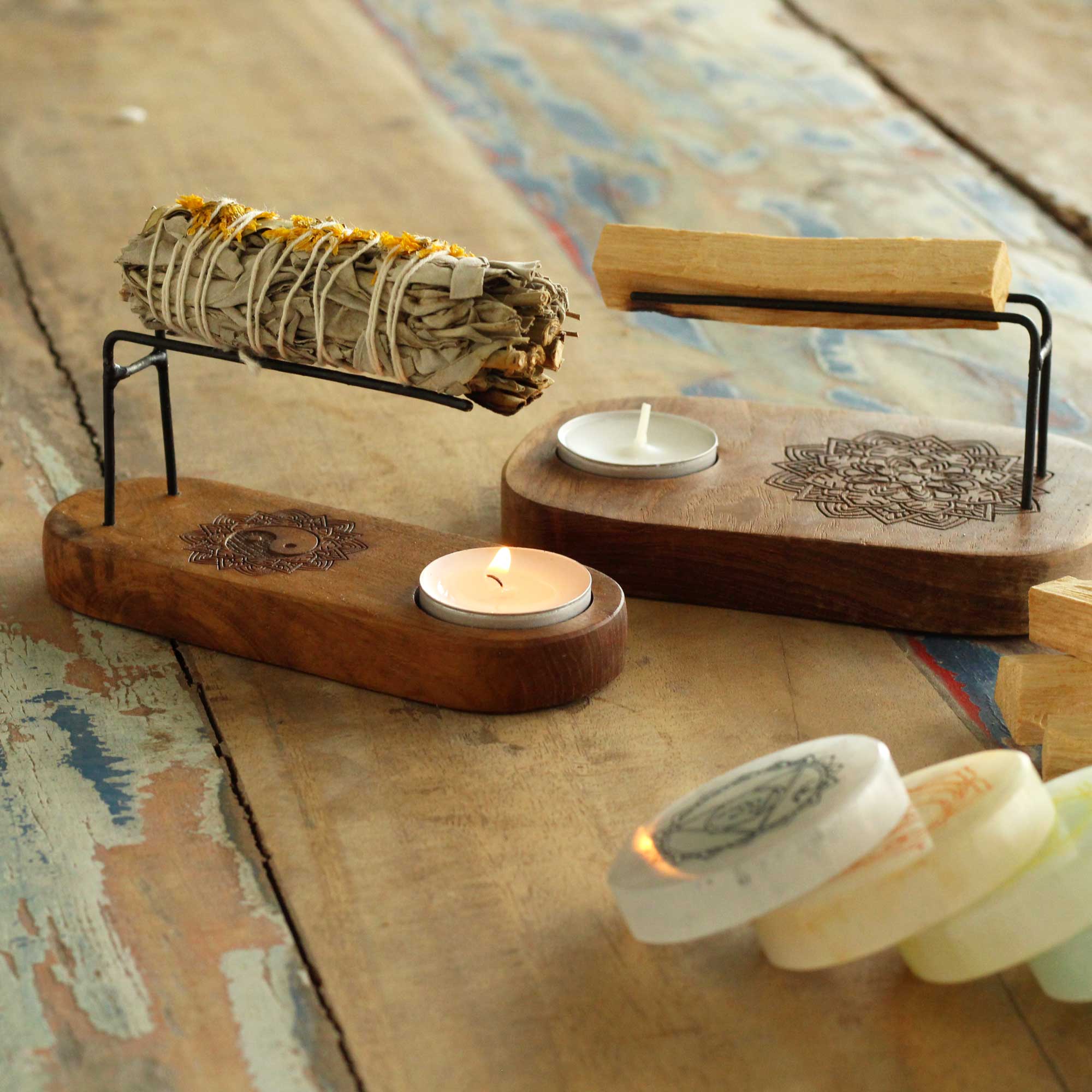 Calentador de Palo Santo