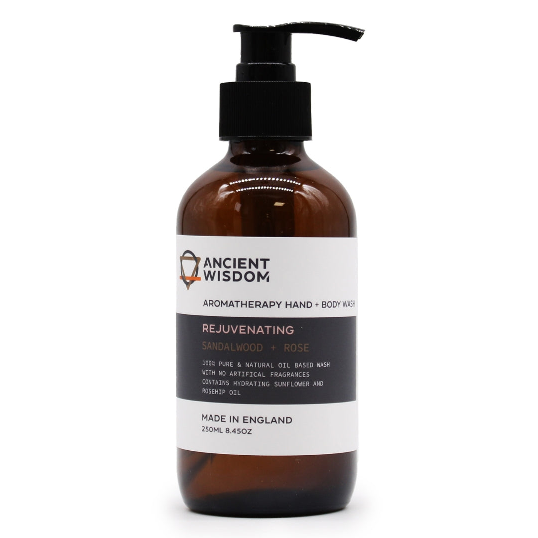 Gel de manos y cuerpo de sándalo y rosa 250ml