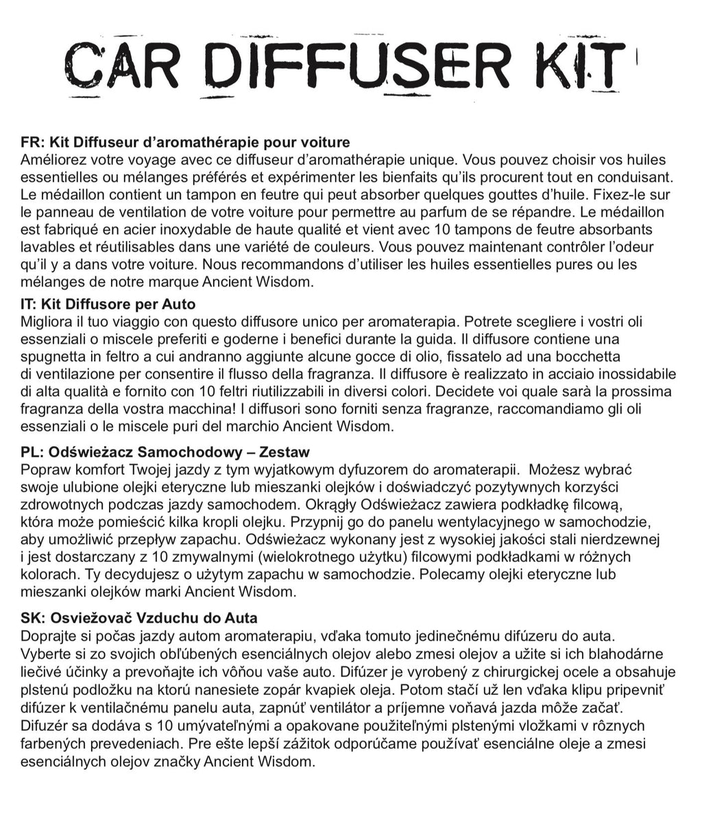 Kit difusor para coche - Rueda de auto - 30mm