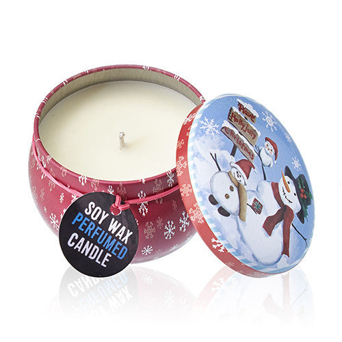 Vela Artística en Lata - Vintage Christmas - Naranja especiada
