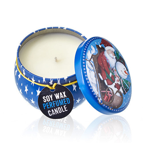Vela Artística en Lata - Vintage Christmas - Naranja especiada
