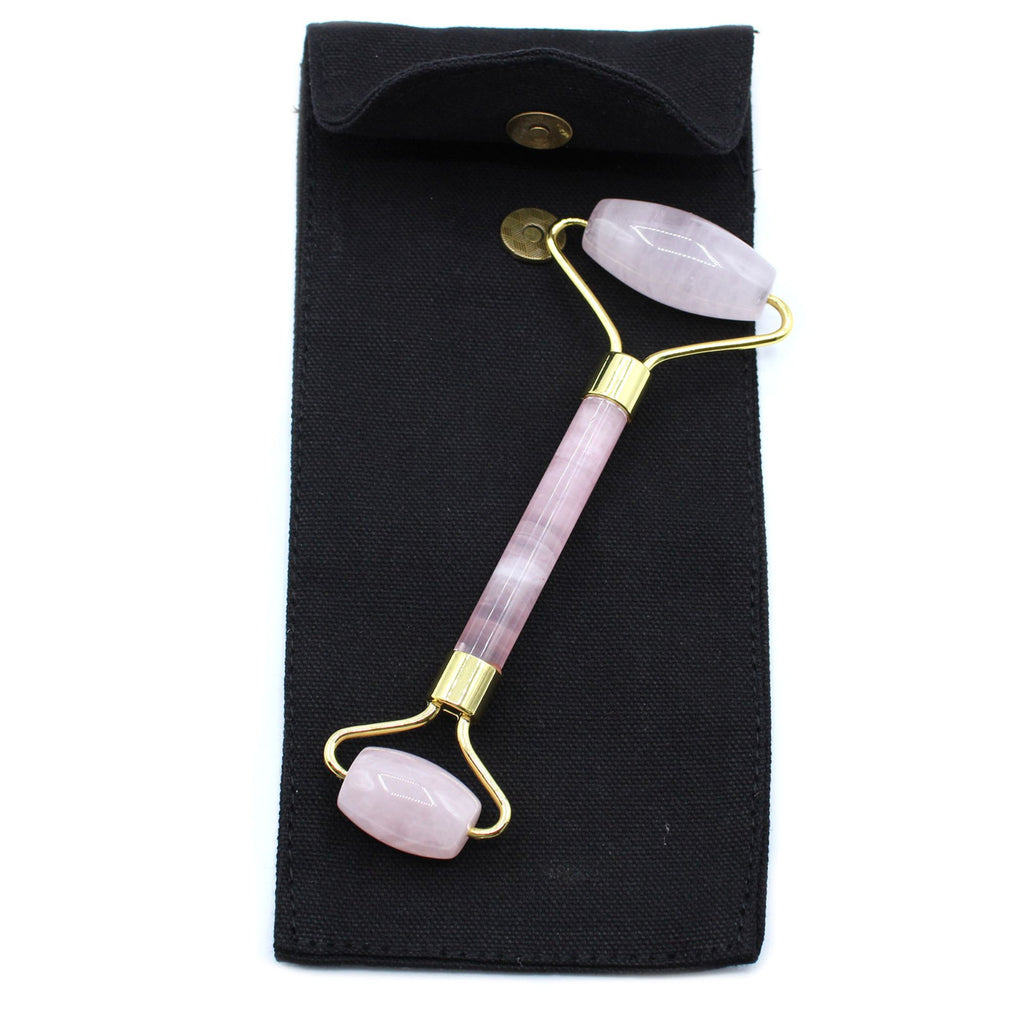 Rodillo Piedras Preciosas para Cara - Cuarzo rosa