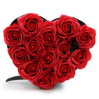 Caja de Regalo - Flor de Jabón 13 Rosas rojo - Corazón
