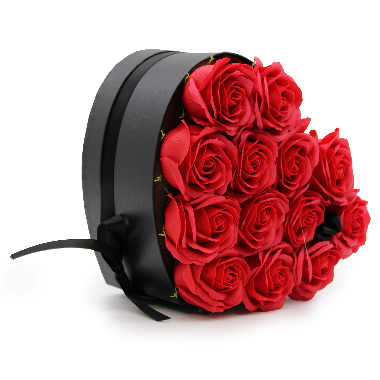 Caja de Regalo - Flor de Jabón 13 Rosas rojo - Corazón