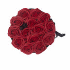 Caja de Regalo - Flor de Jabón 14 Rosas rojo - Redonda