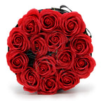 Caja de Regalo - Flor de Jabón 14 Rosas rojo - Redonda