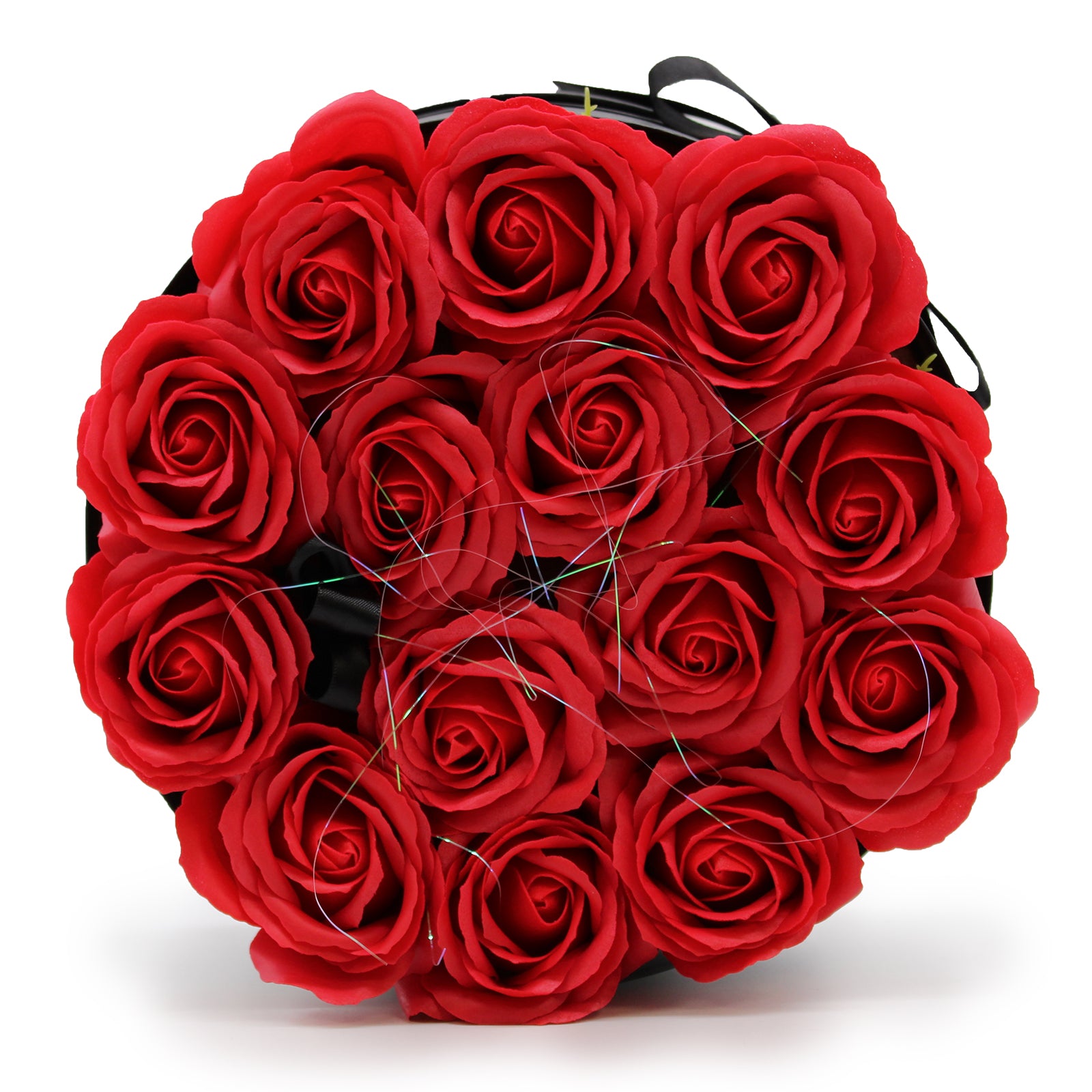 Caja de Regalo - Flor de Jabón 14 Rosas rojo - Redonda