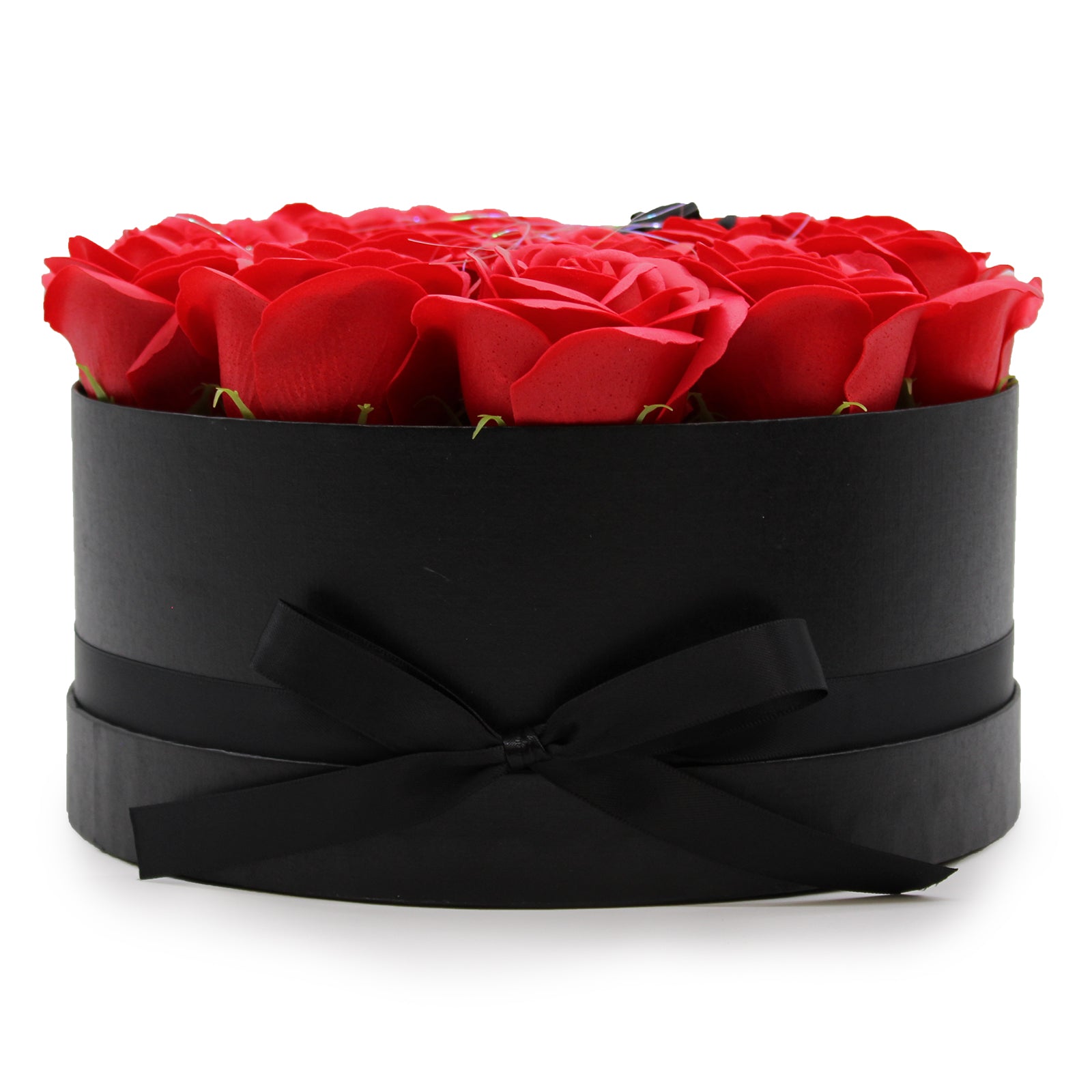 Caja de Regalo - Flor de Jabón 14 Rosas rojo - Redonda