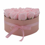 Caja de Regalo - Flor de Jabón 13 Rosas Rosas - Corazón