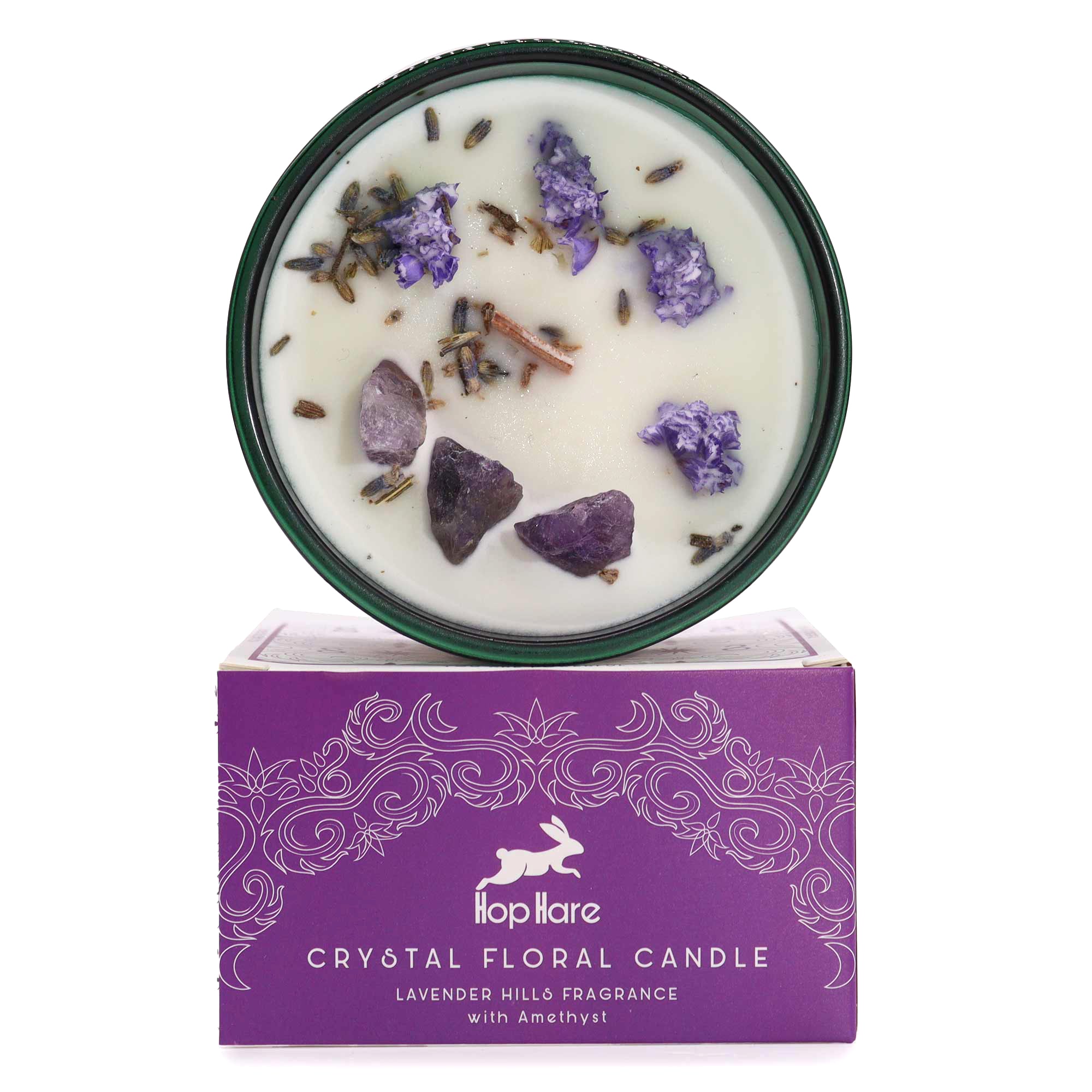 Vela Mágica de Flor y Cristal - Luna