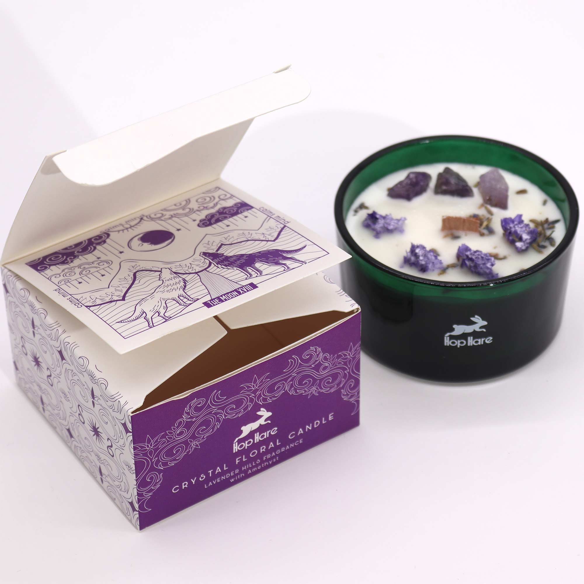Vela Mágica de Flor y Cristal - Luna