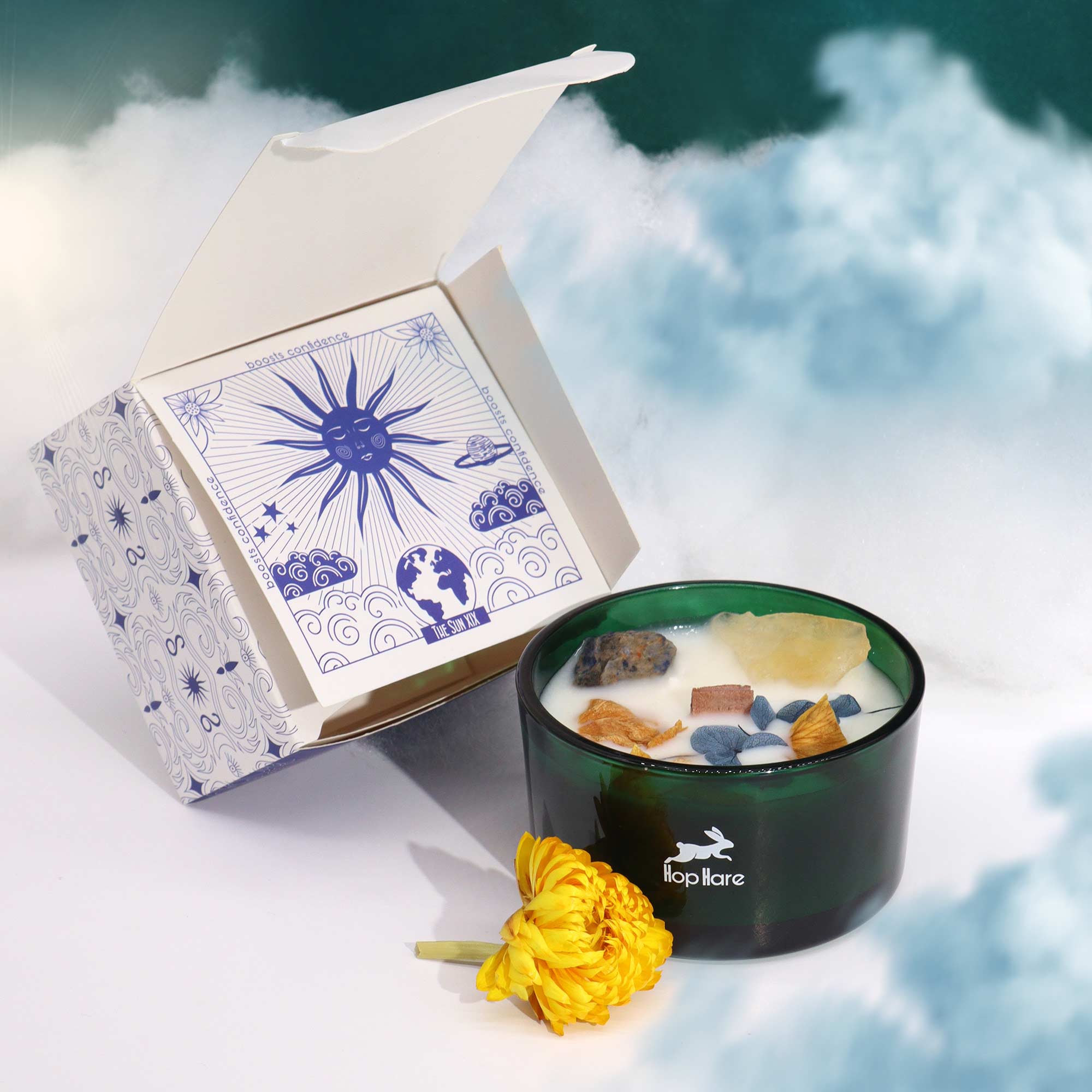 Vela Mágica de Flor y Cristal - Sol