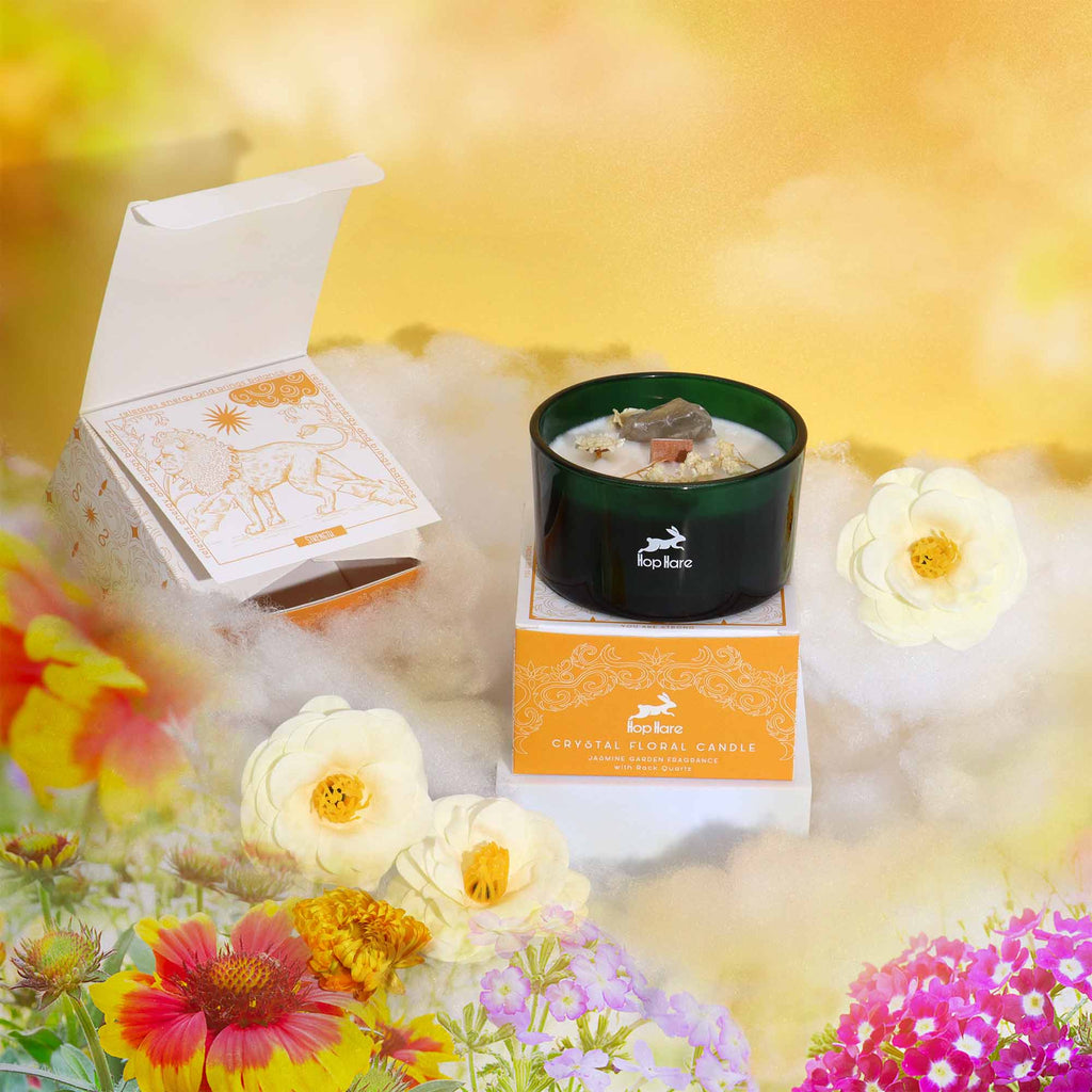 Vela Mágica de Flor y Cristal - León