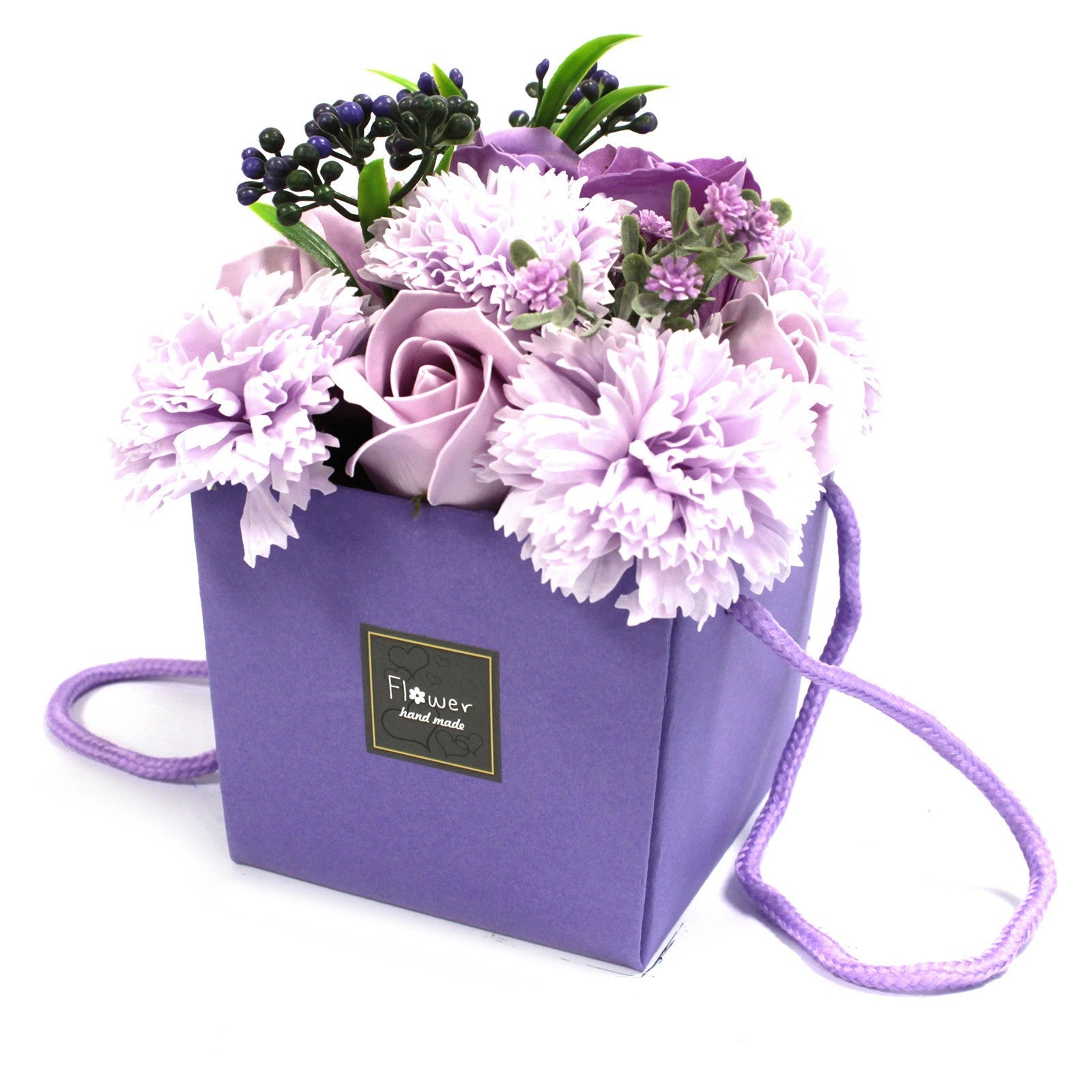 Bouquet Flores Jabón - Rosas y Morado