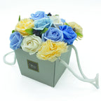 Bouquet Flores Jabón - Rosas Azules y clavel