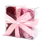 Set de 9 flores de Jabón - Rosas rosa