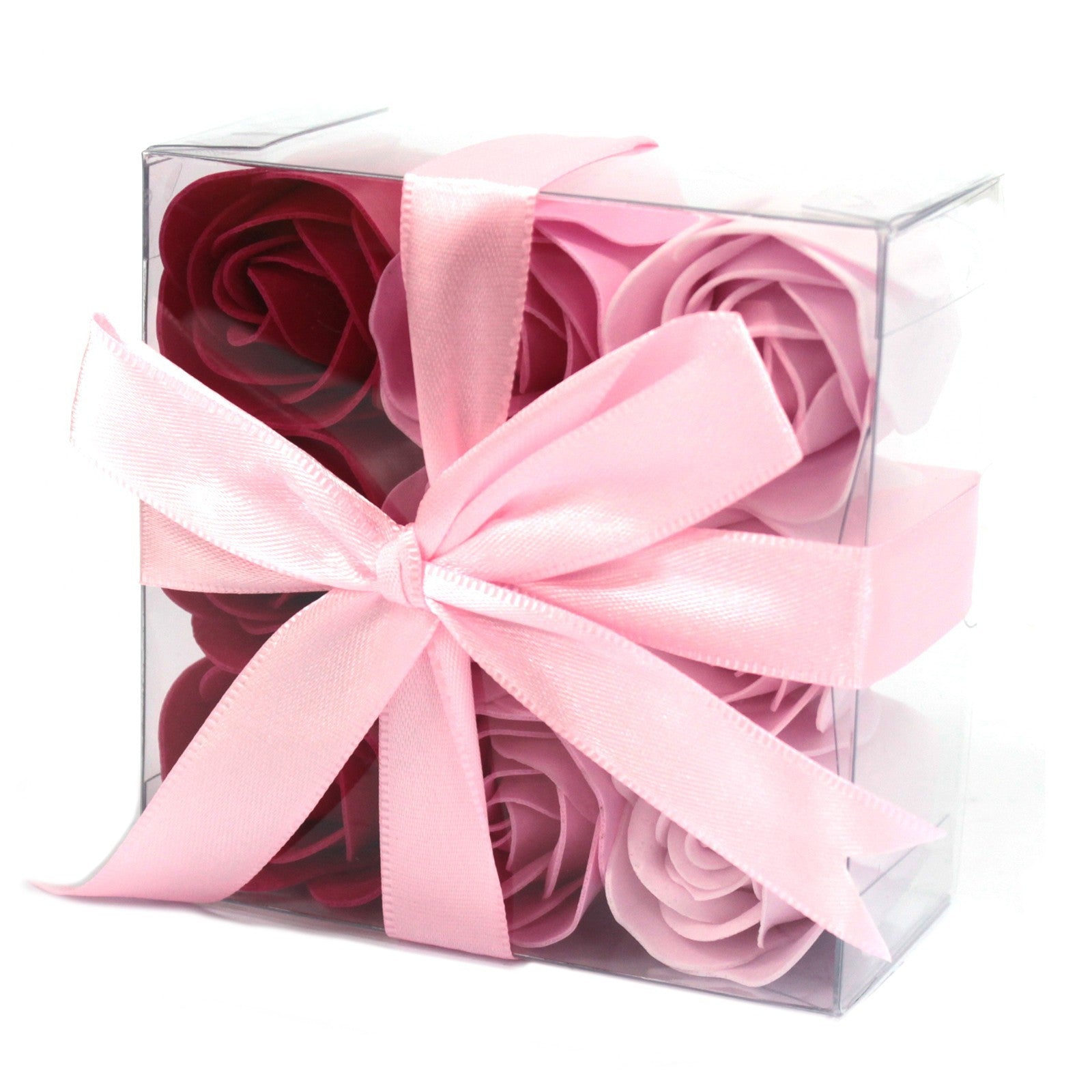 Set de 9 flores de Jabón - Rosas rosa
