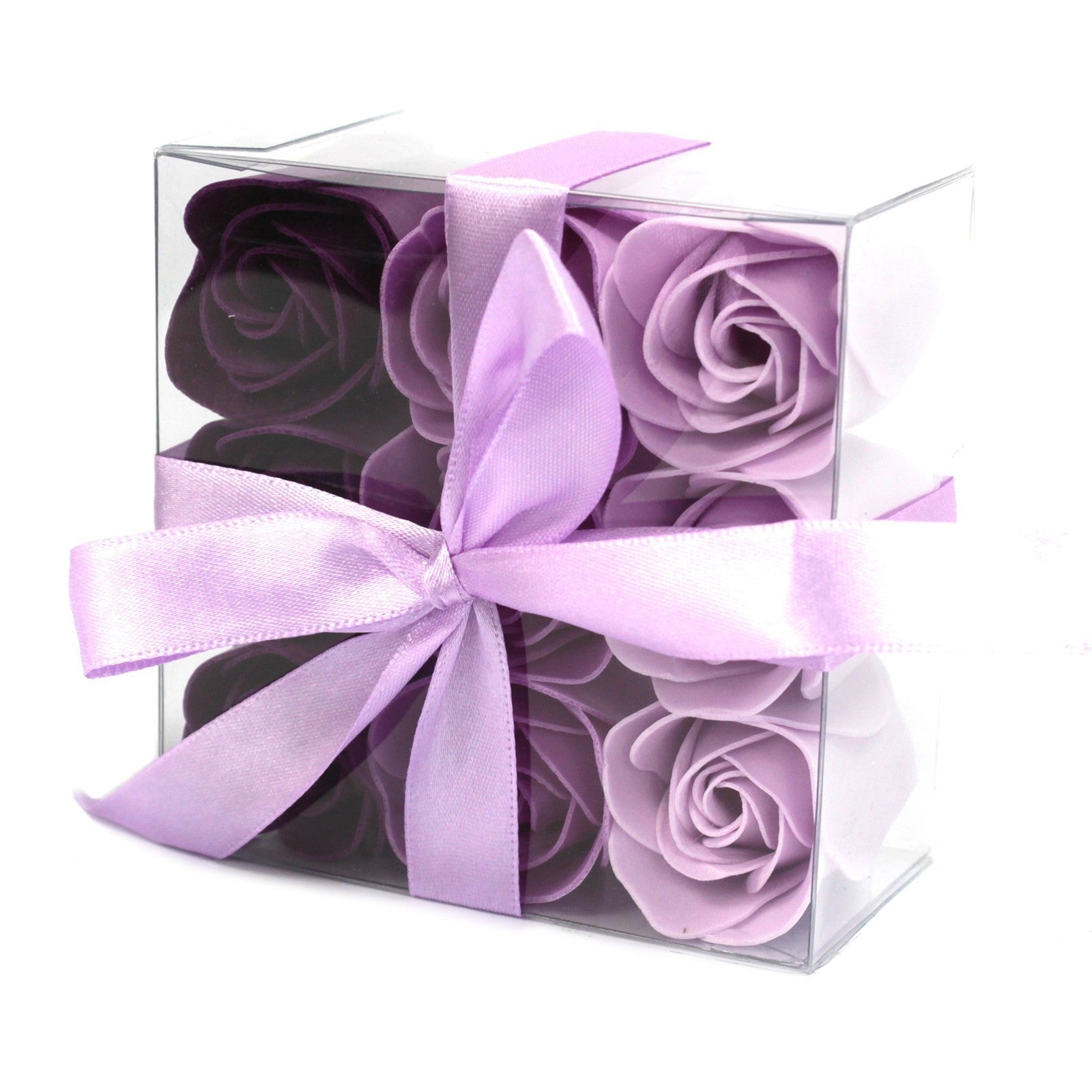 Set de 9 flores de Jabón - Rosas lavanda
