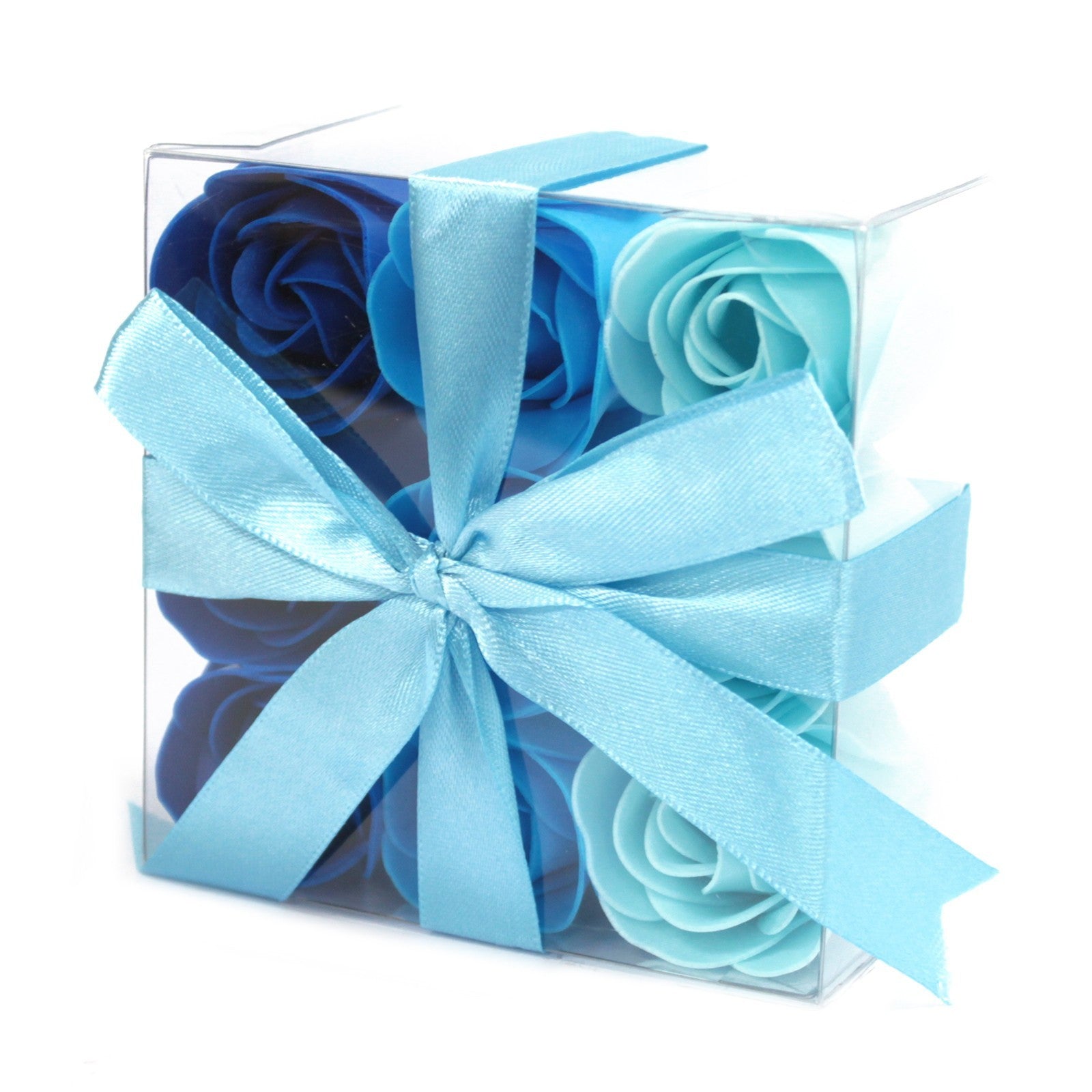 Set de 9 flores de Jabón - Rosas azul