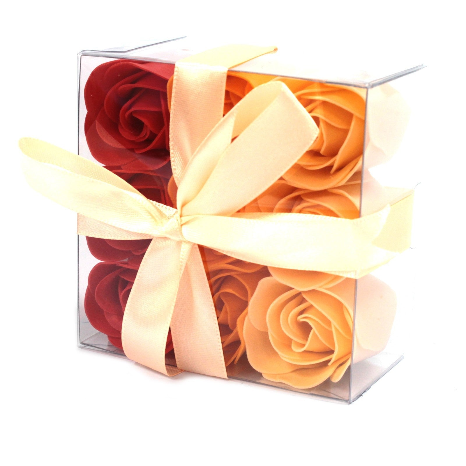 Set de 9 flores de Jabón - Rosas melocotón