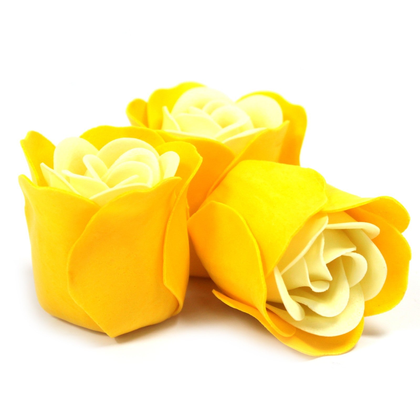 Set de 3 flores de Jabón caja corazón - Rosas primavera