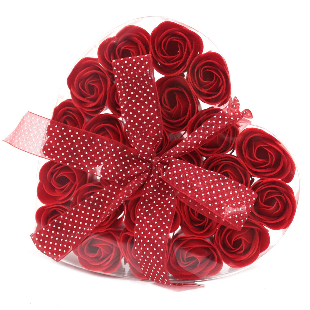 Set de 24 flores de Jabón - Rosas roja