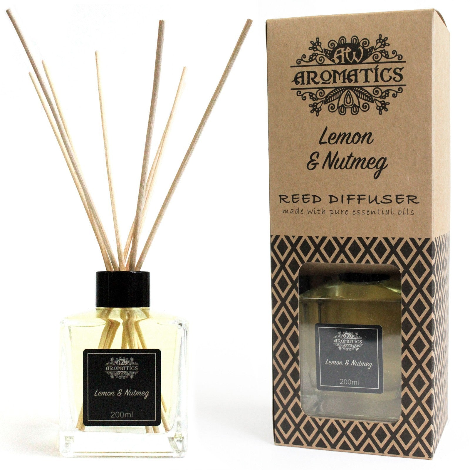 Stick de Varillas con Aceites Esenciales - Limón y Nuez moscada