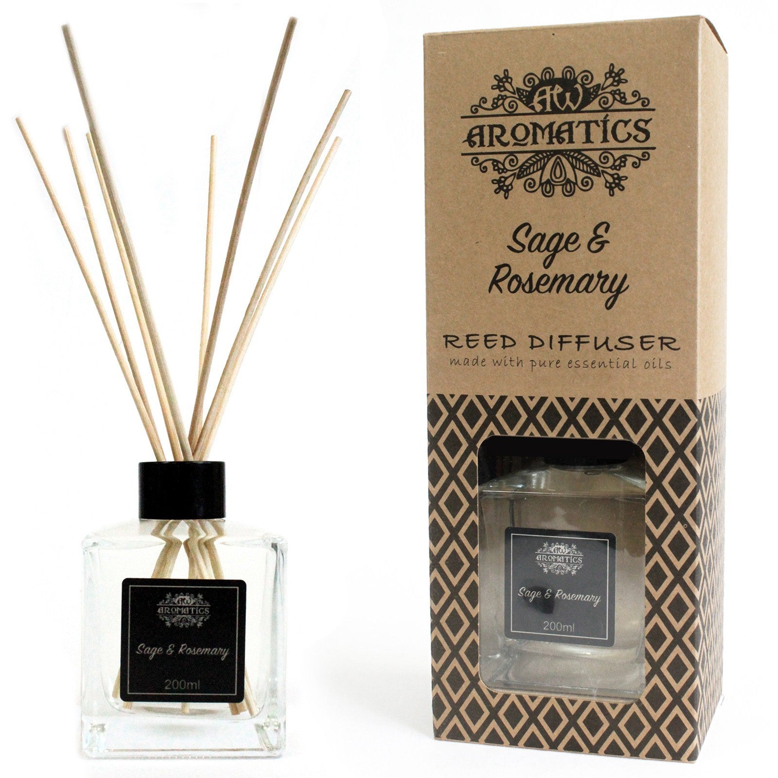 Stick de Varillas con Aceites Esenciales - Salvia y Romero