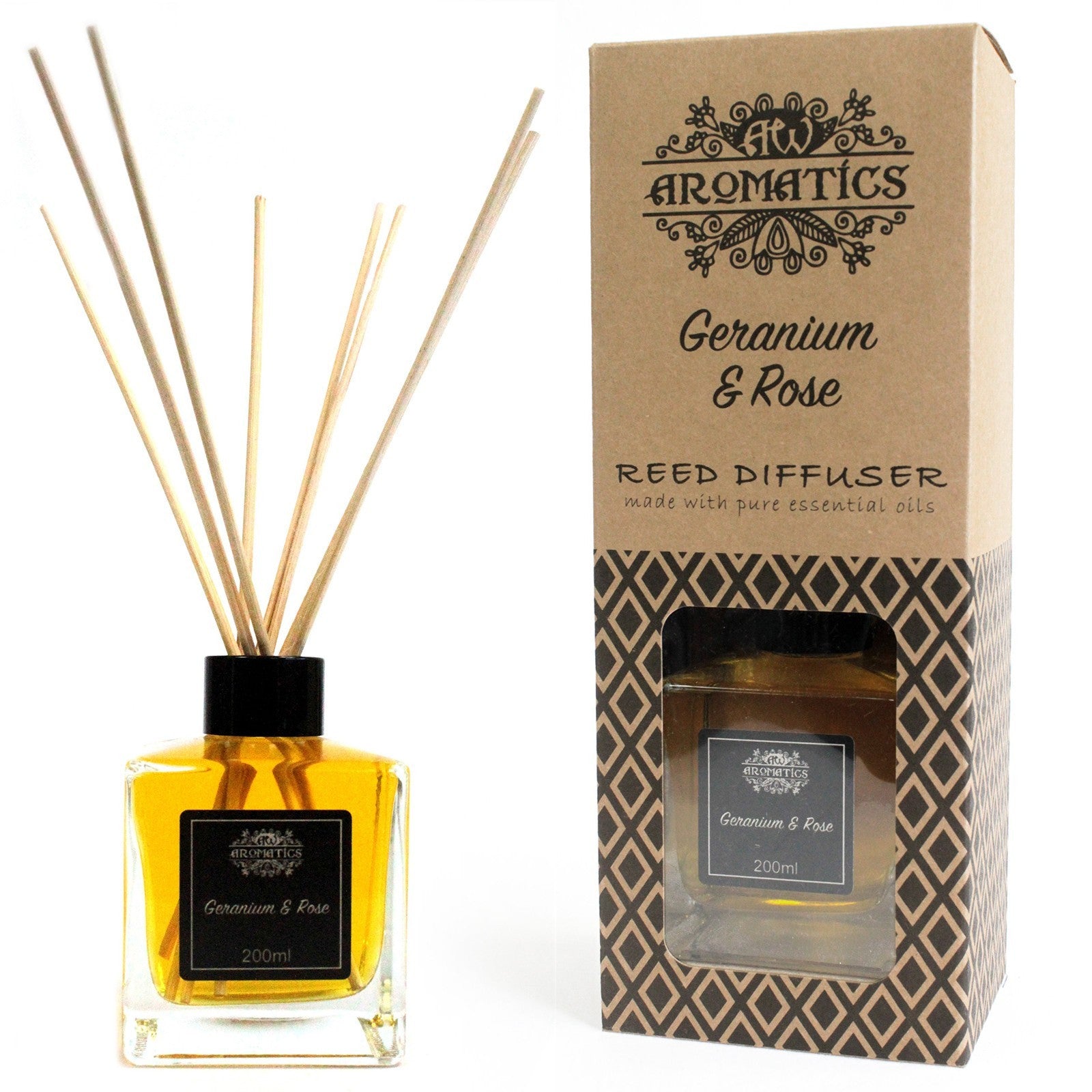 Stick de Varillas con Aceites Esenciales - Geranio y Rosa