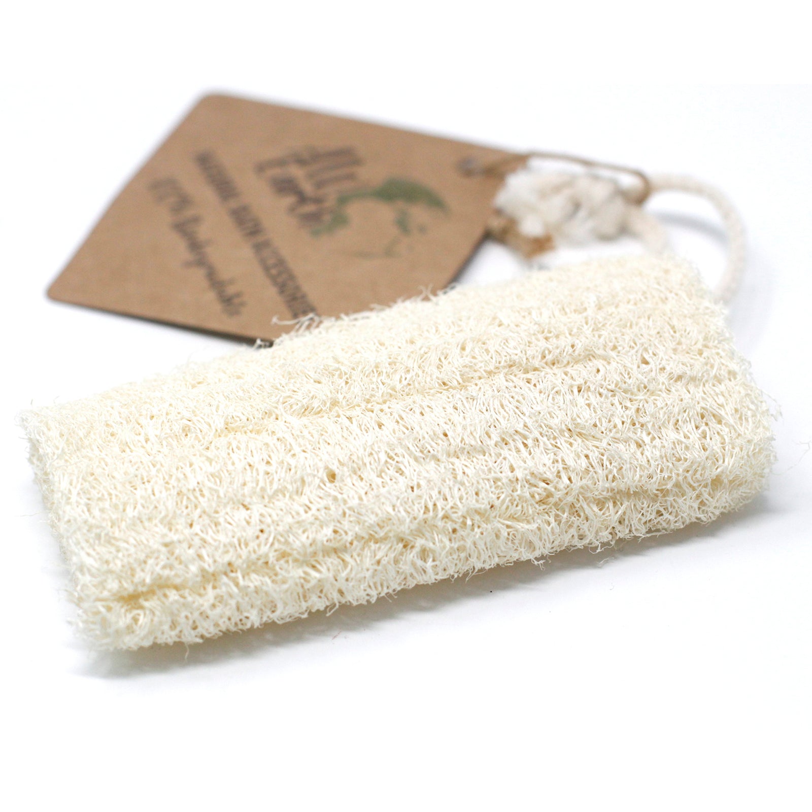 Exfoliante de Lufa Natural con cuerda - 12,7 cm