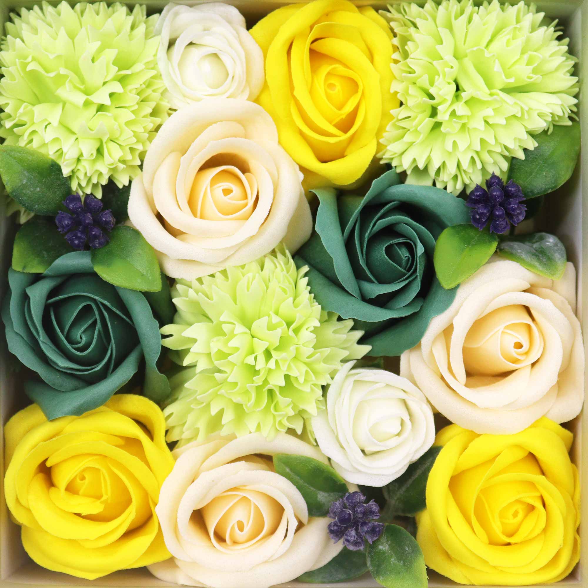 Caja Cuadrada - Celebraciones de Primavera - Amarillo y Verdes