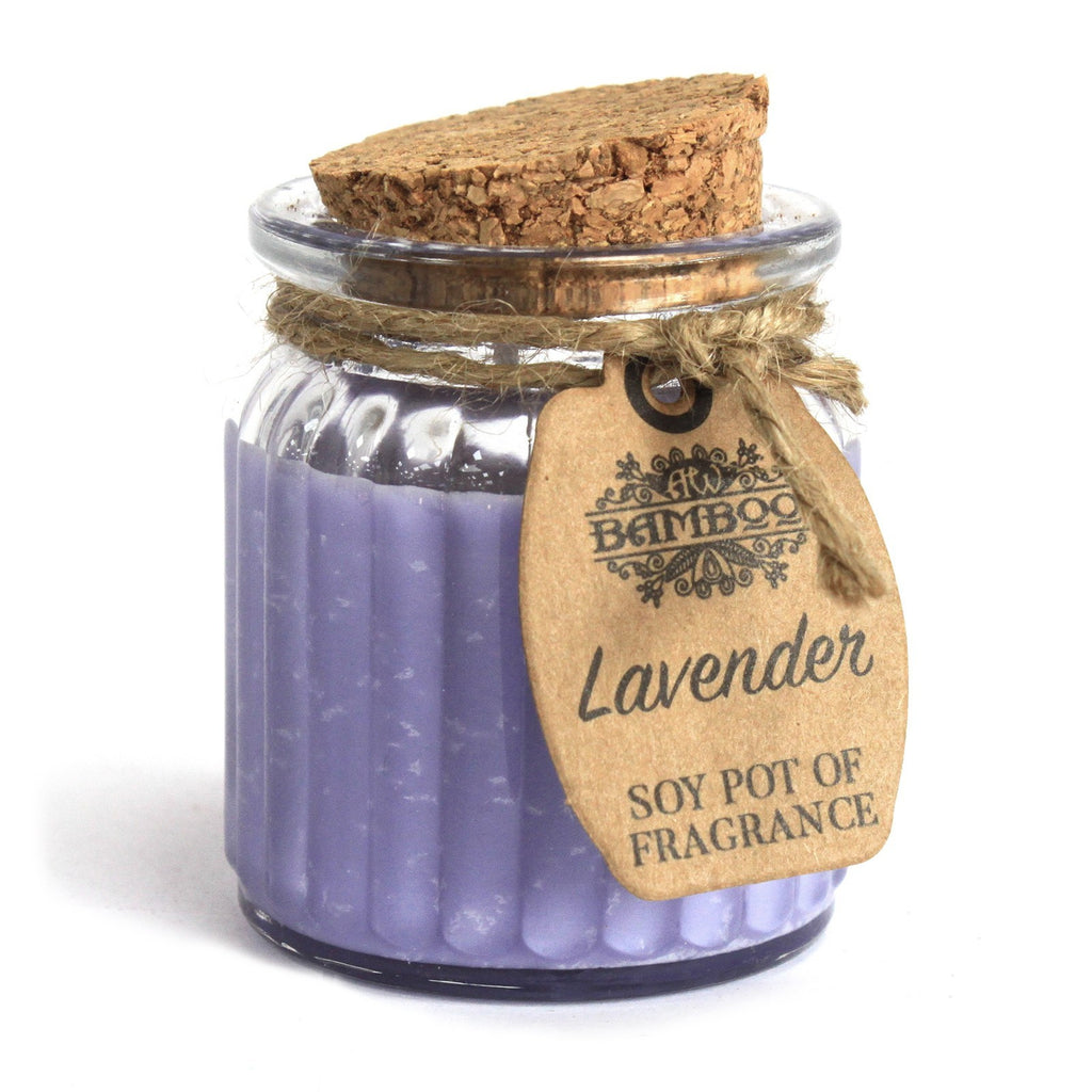 Vela de Cera de Soja en Tarro - Lavanda