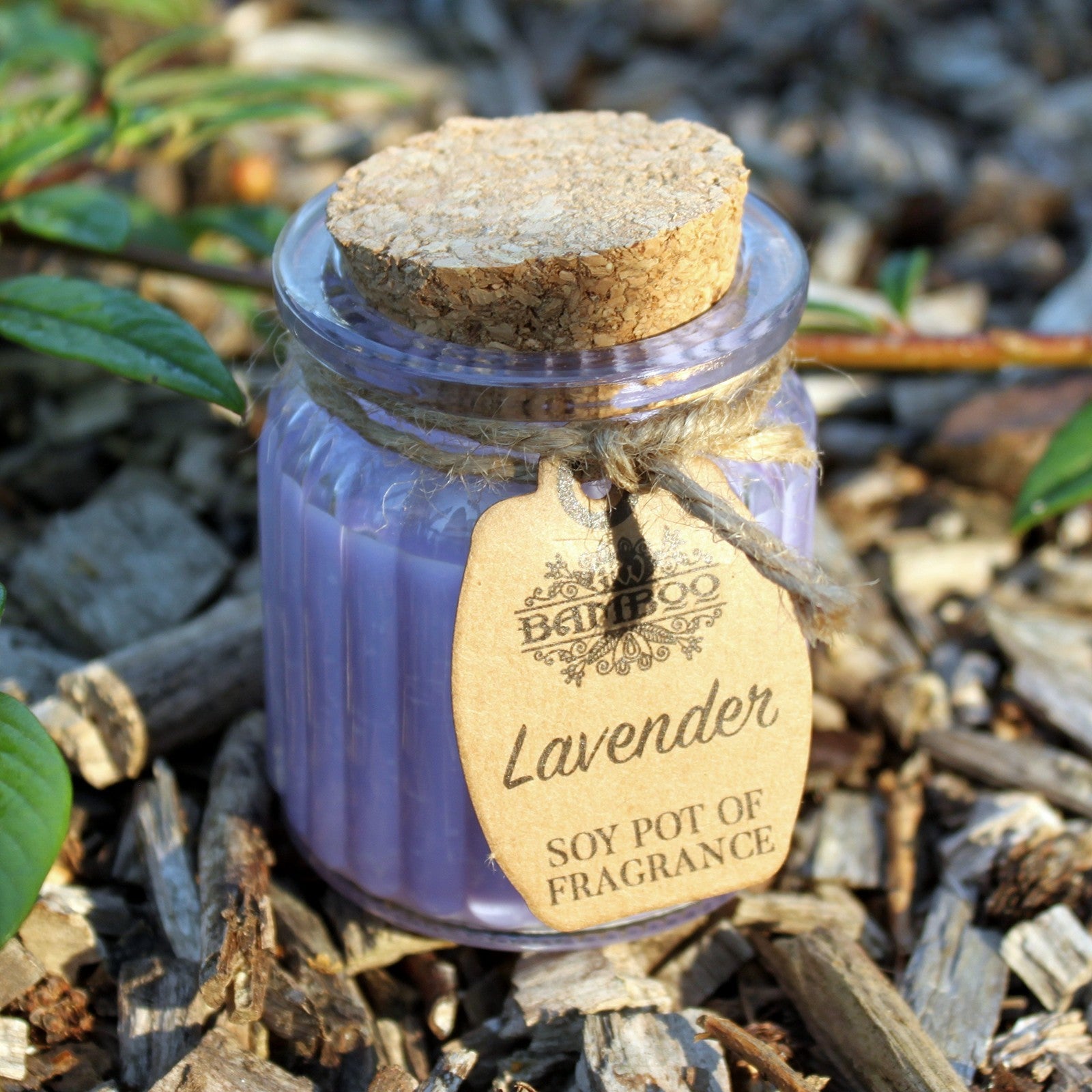 Vela de Cera de Soja en Tarro - Lavanda