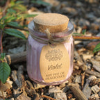 Vela de Cera de Soja en Tarro - Violeta