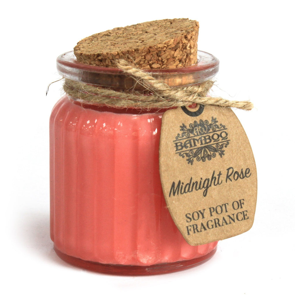 Vela de Cera de Soja en Tarro - Rosa