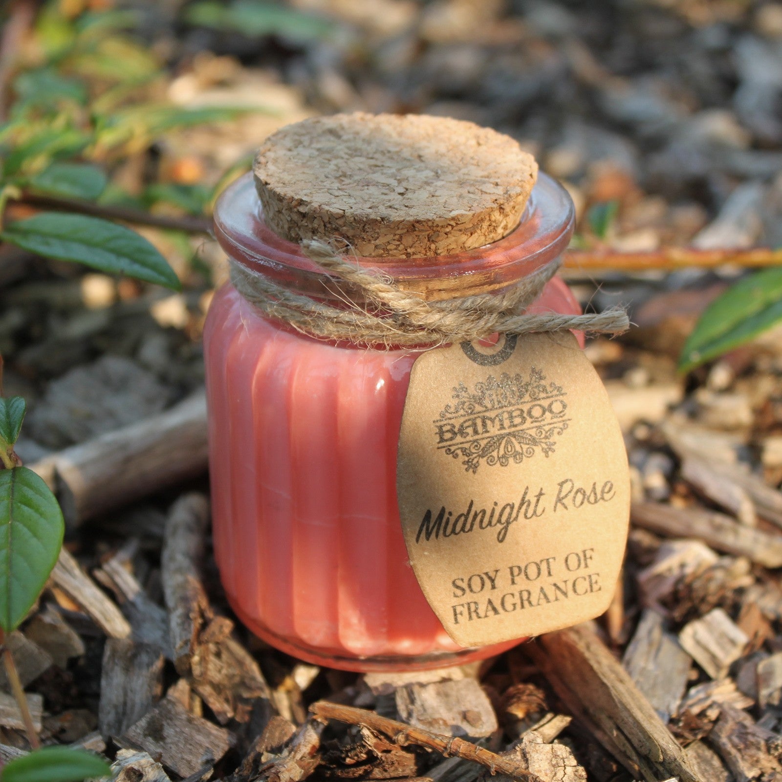 Vela de Cera de Soja en Tarro - Rosa