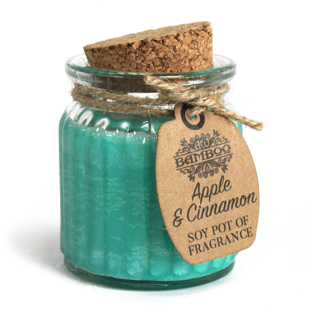 Vela de Cera de Soja en Tarro - Manzana y Canela