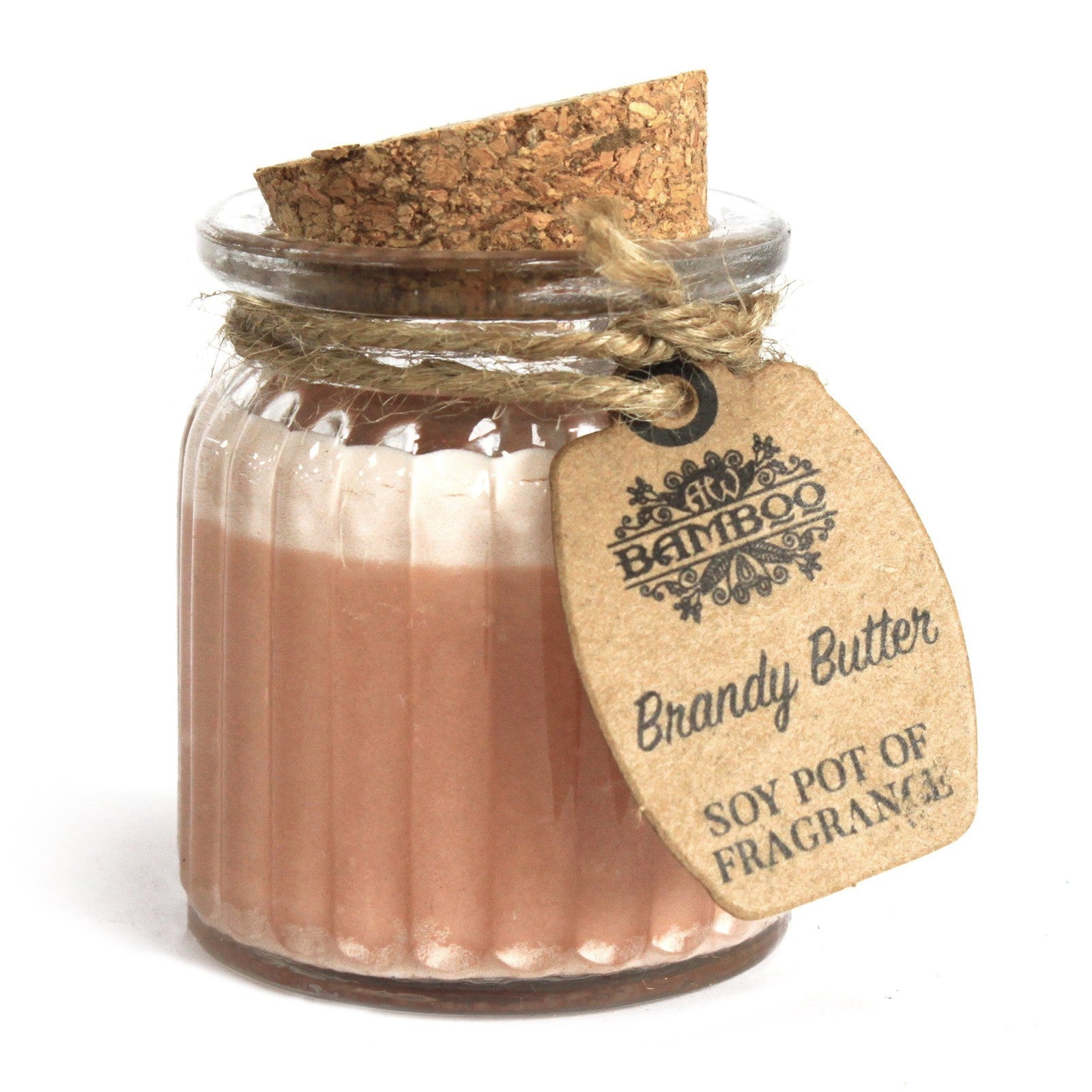 Vela de Cera de Soja en Tarro - Mantequilla Brandy