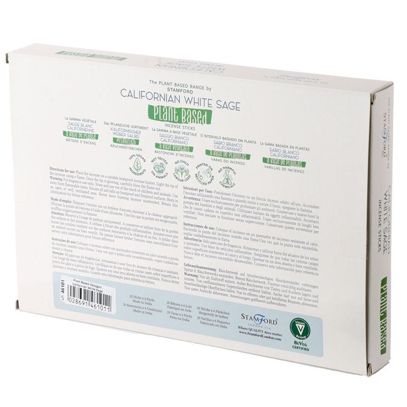 Varitas de Incienso a Base de Plantas - Salvia Blanca