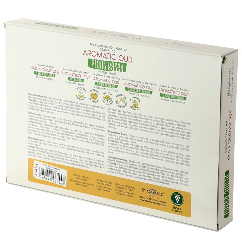 Varitas de Incienso a Base de Plantas - Oud Aromático