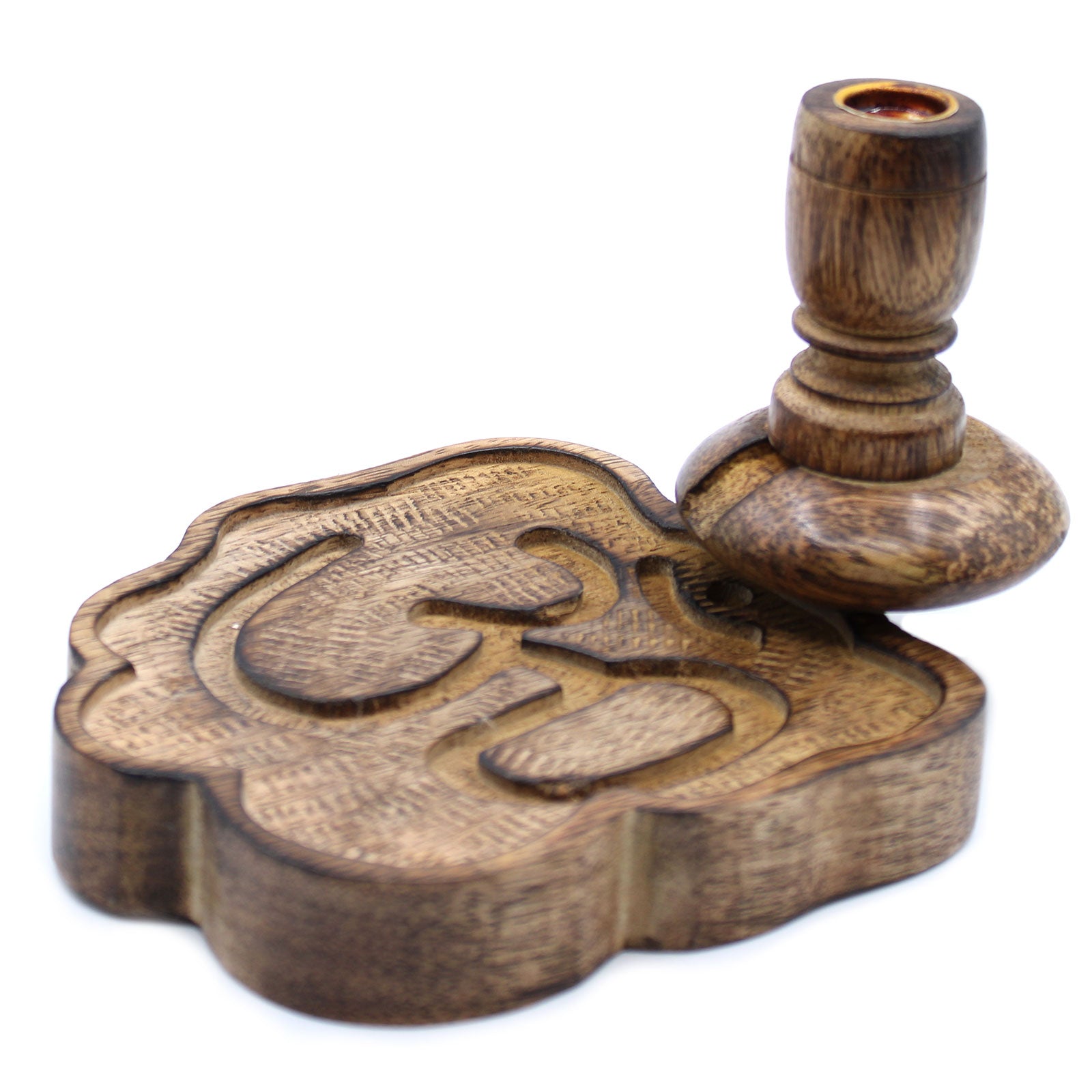 Quemador de Incienso Inverso en Madera de Mango - Ohm