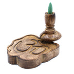 Quemador de Incienso Inverso en Madera de Mango - Ohm